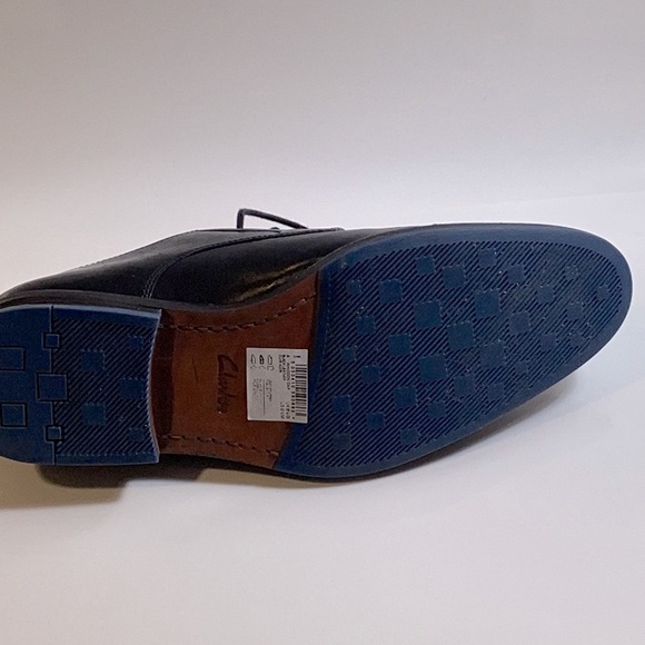 Clarks Men’s Whiddon Cap- Toe Oxfords Black Size 9-1/2 M - Picture 6 of 7